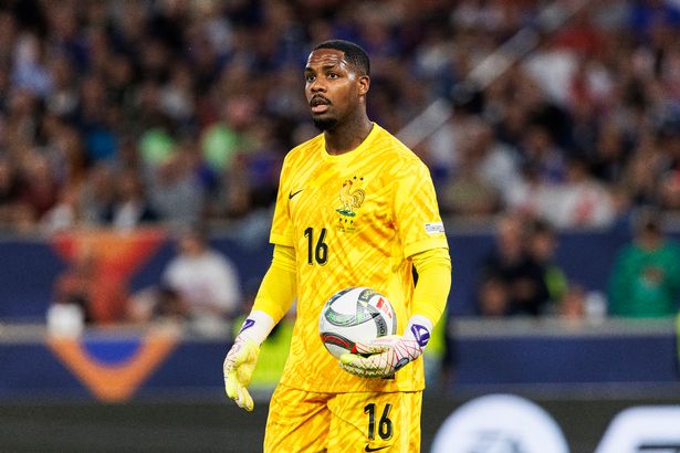 STUTTGART, GERMANY - JUNE 5: Goalkeeper Mike Maignan of France looks on during the UEFA Nations League 2025 semifinal match between Spain and France at Stuttgart Arena on June 5, 2025 in Stuttgart, Germany. (Photo by Maciej Rogowski/Eurasia Sport Images/Getty Images)