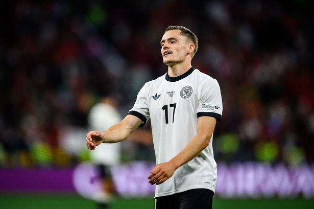Liverpool transfer target Florian Wirtz in action for Germany