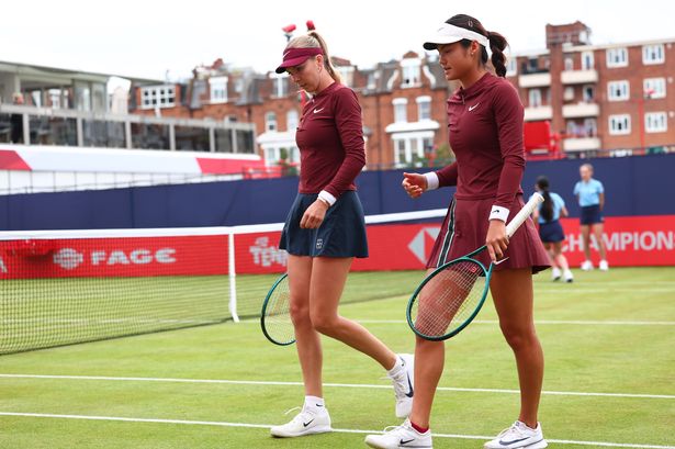 Emma Raducanu and Katie Boulter competing at Queen's this week