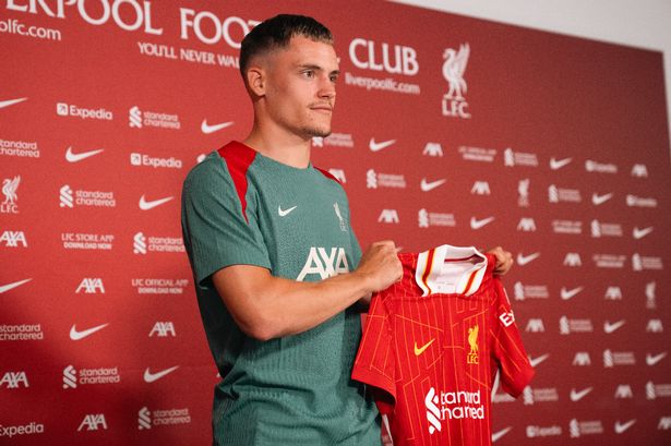 Florian Wirtz is unveiled as a Liverpool player 