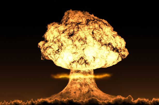 World war 3 nuclear background horizon