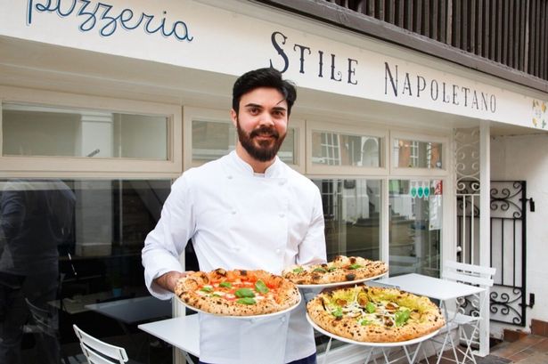 Giacomo Guido outside Stile Napoletano on Watergate Street in Chester