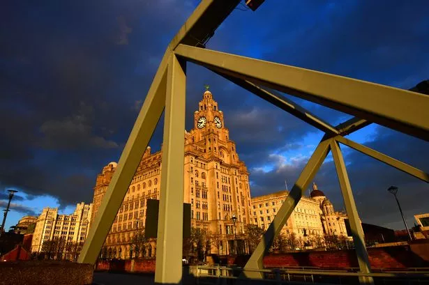 Golden hour on the Liverpool waterfront