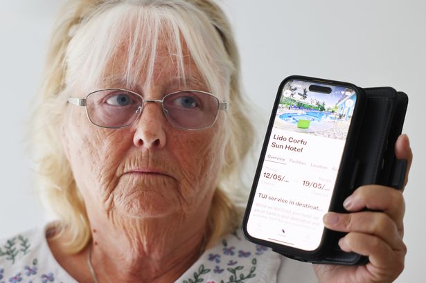 Susan Edwards from Westerhope, who had a "nightmare" holiday in Corfu, booked through TUI