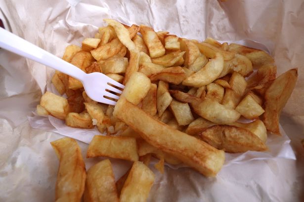 A small portion of chips from Byrne's in Walton