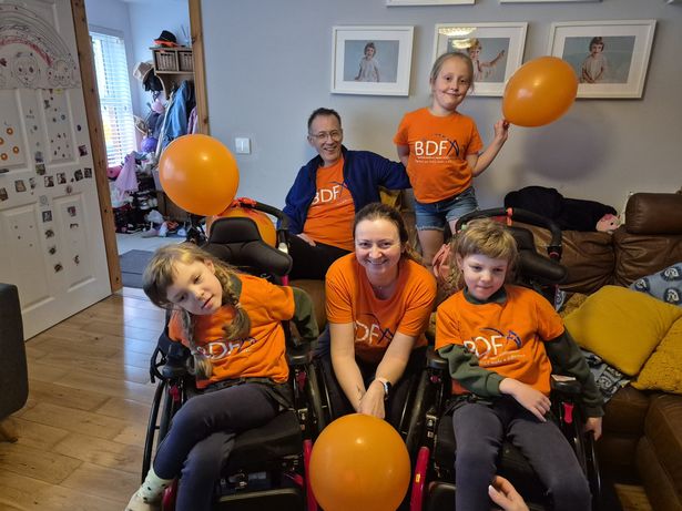 Marta with daughters Lena, Nina and Pola and husband Daniel
