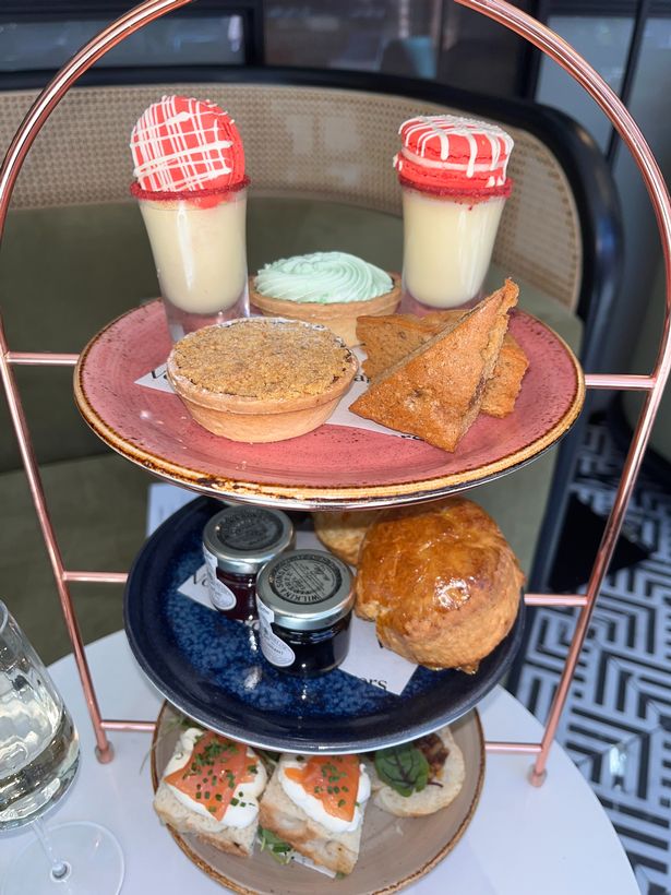 The afternoon tea had Scouse-inspired sausage rolls and The Beatles-themed desserts