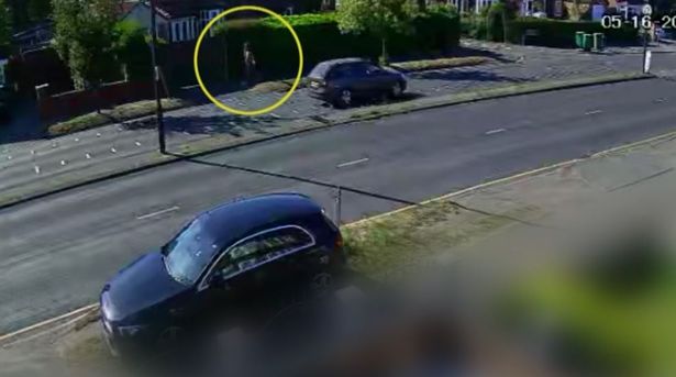 Adeo captured on CCTV walking down Kingsway on May 16