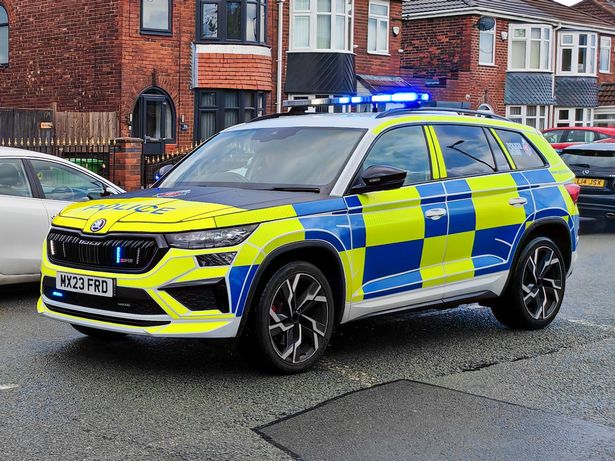 Armed officers descended on Moston Lane East