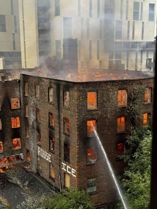 Fire crews spent hours tackling the blaze