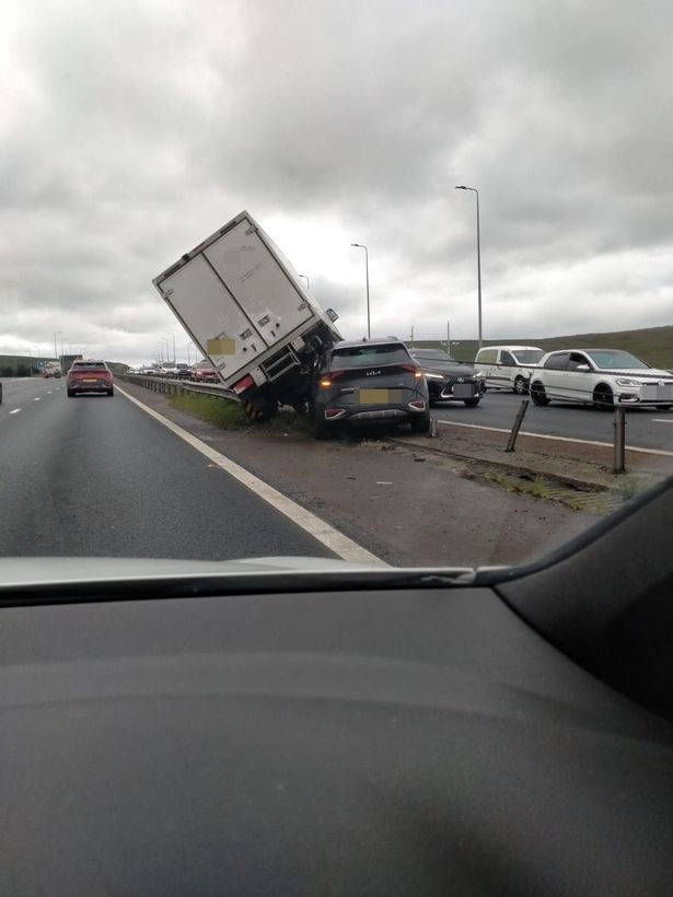 The crash on the M62 caused major delays