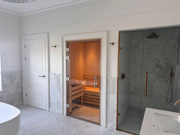 The sauna in the best bathroom in Wales 2025 is a luxurious addition to the space