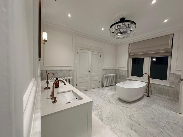 Freestanding bath and tap in the best bathroom in Wales 2025