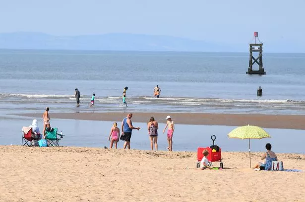 Families on Crosby Beach