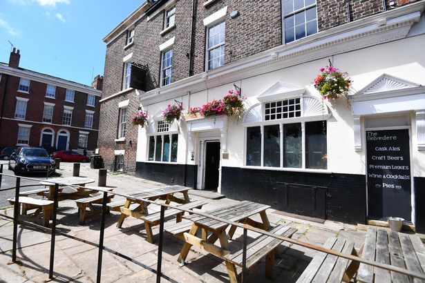 The Belvedere pub in the Georgian Quarter, Liverpool city centre