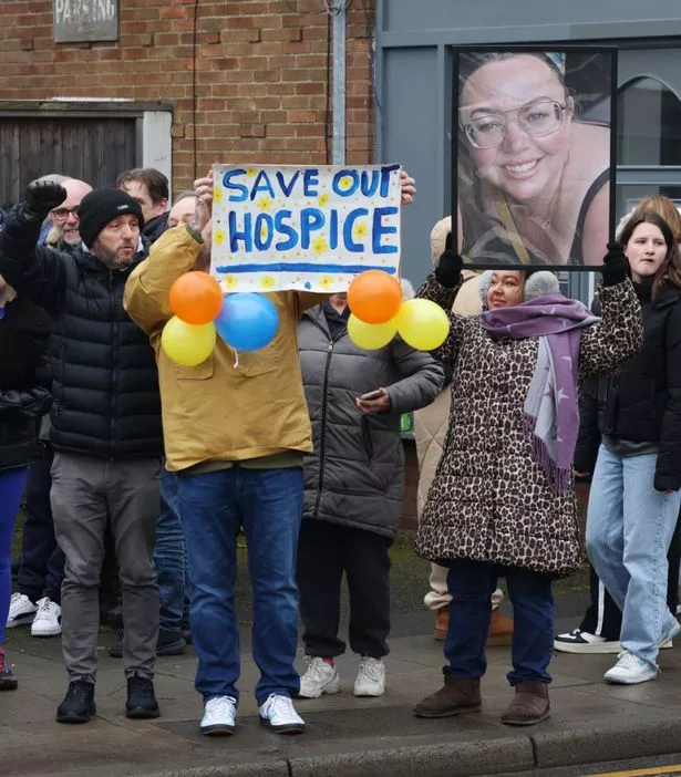 There have been protests against the Marie Curie Hospice ward closure in Woolton