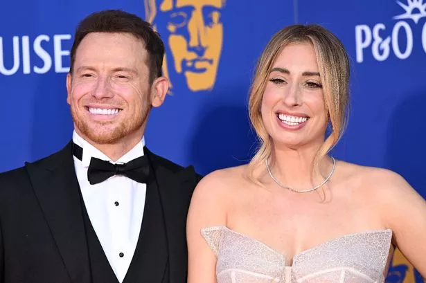 Joe Swash and Stacey Solomon attend the 2025 BAFTA Television Awards