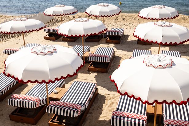 A view of the beach during the 78th annual Cannes Film Festival