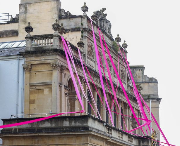 The art installation is called 'Negotiated Space' and is by Luke Jerram, internationally renowned Bristol artist