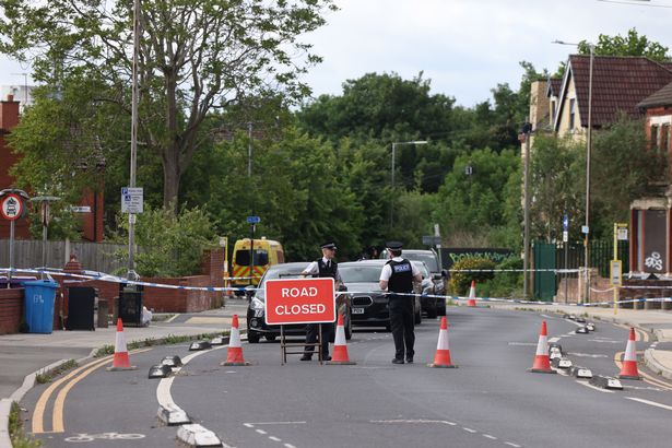 Police on Kingsley Road in Toxteth this morning