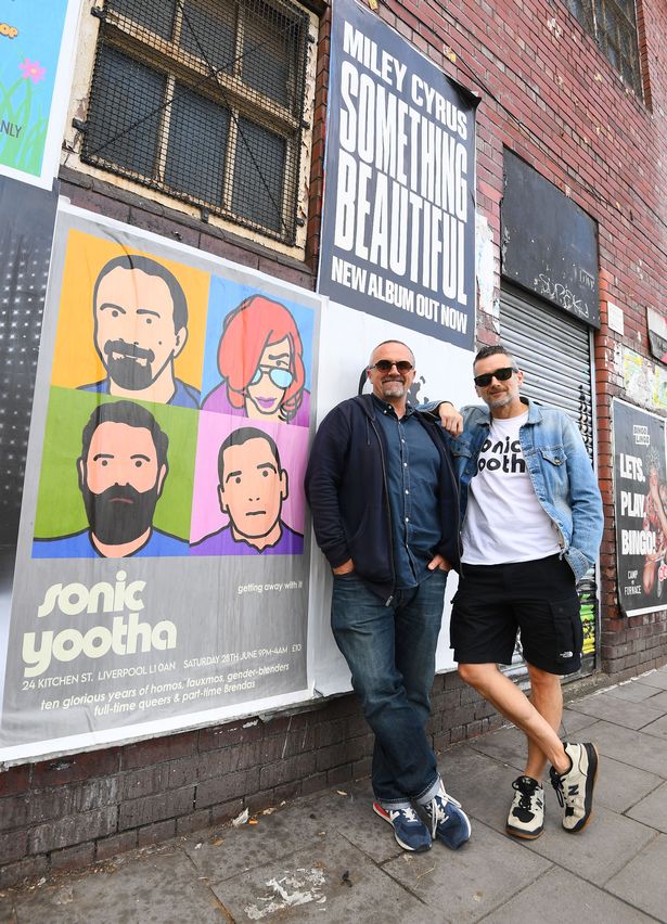 John Aggy and Shaun Duggan celebrating 10 years of Sonic Yootha at 24 Kitchen Street.