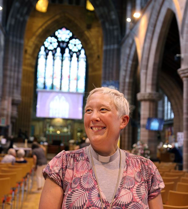 Mossley Hill Parish Church celebrating 150 years pictured Rev Rachel Archer