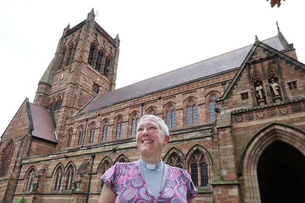 Mossley Hill Parish Church celebrating 150 years pictured Rev Rachel Archer