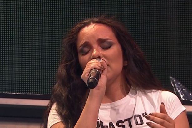 Jade during the final song of her Glastonbury performance