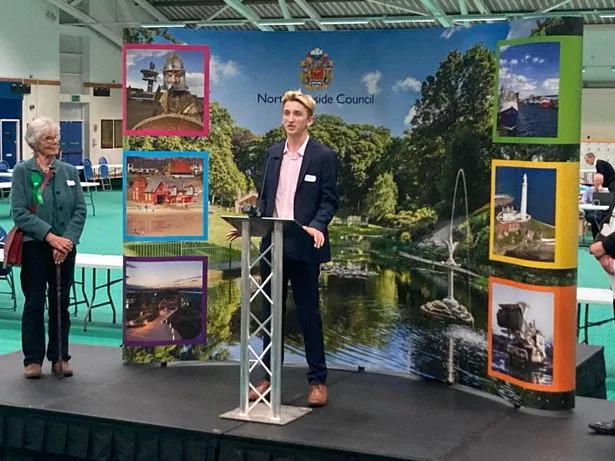 Dr and counrillor, Olly Scargill at the 2022 Local Elections.