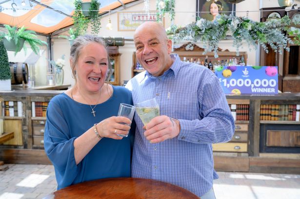 £1Million Lottery Winners Trevor and Caroline Gillings