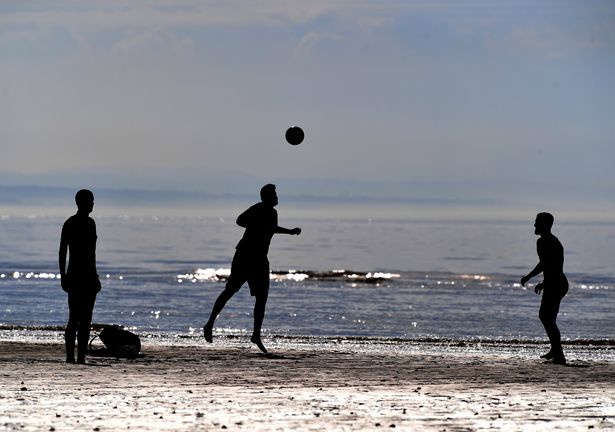 Kick-a-bout at the Iron Men on Crosby Beach