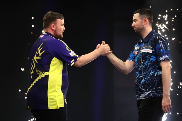 Luke Littler with Luke Humphries