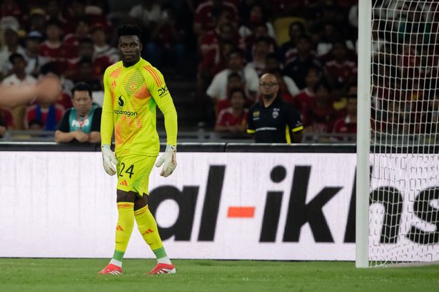Andre Onana during Manchester United's post-season tour