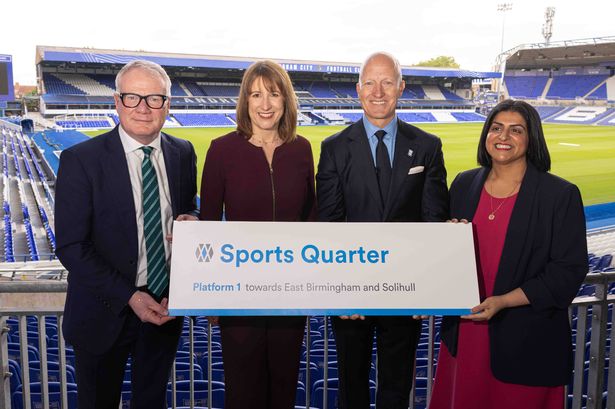 Hopes high for more transport cash for West Midlands after trams boost announced by Rachel Reeves, Chancellor, last week. She is pictured with, L-R, Richard Parker, Tom Wagner, Shabana Mahmood.