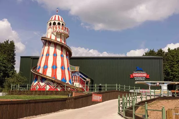 The soon to open National Fairground Museum at Statfold Country Park