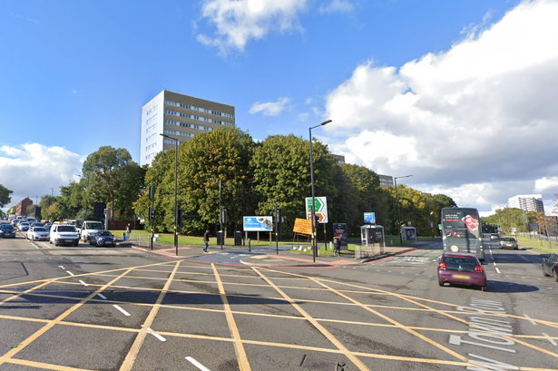 Google Maps street view of New John Street West in Hockley, Birmingham at the junction of New Town Row
