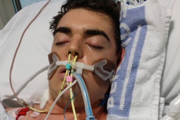 Oliver McGowan in hospital 