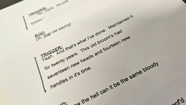 The script for Heroes and Villains