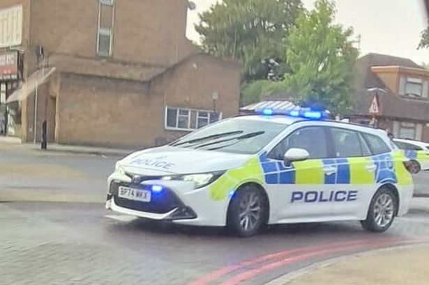 Police at the scene on Ralph Road in Shirley
