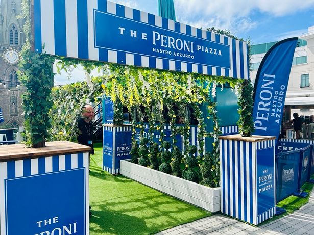 The Peroni Summer Bar is sponsored by the popular Italian lager 