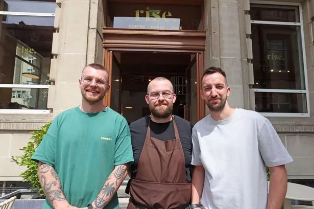 Rise's Jack Swire, Connor Wynn and Leigh Norton