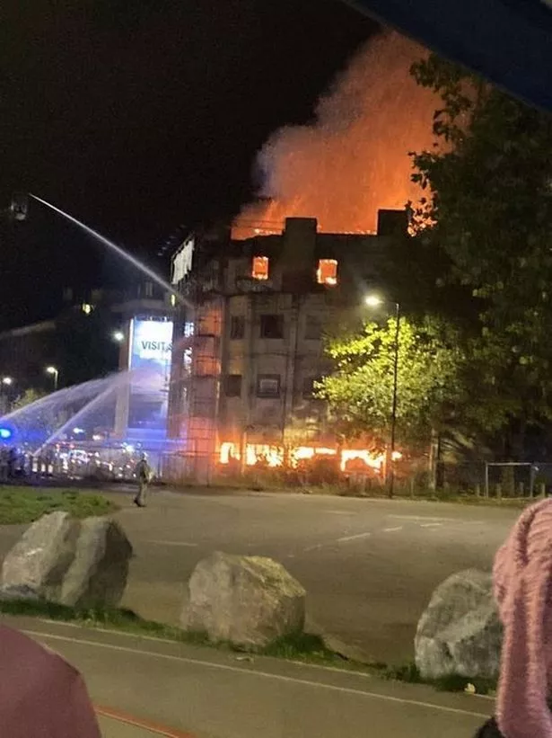 The fire at the Grosvenor Hotel in Bristol 