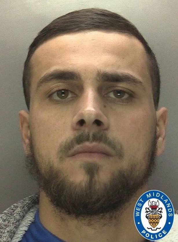 Chilling footage shows the moment ex-footballer Kye Lemathy, 21, fired a gun at a man in Aston, Birmingham, as terrified pedestrians were walking by on October 12 last year