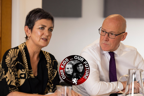 Constance with Swinney at the summit in Edinburgh