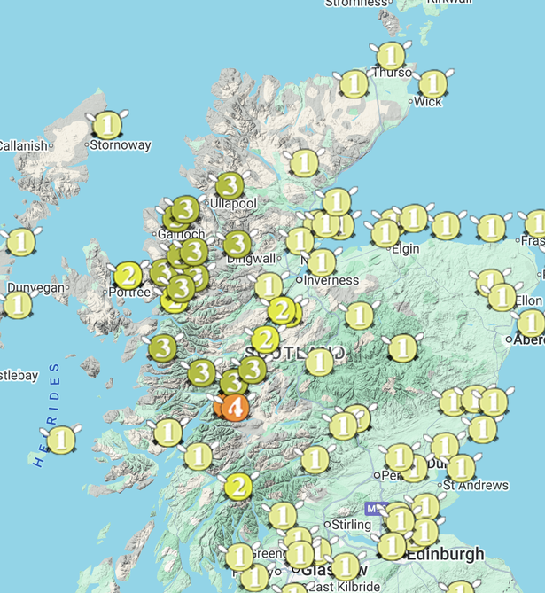 Scottish Midge Forecast
