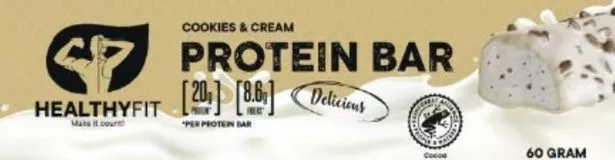 Healthy Fit Cookies & Cream Protein Bar
