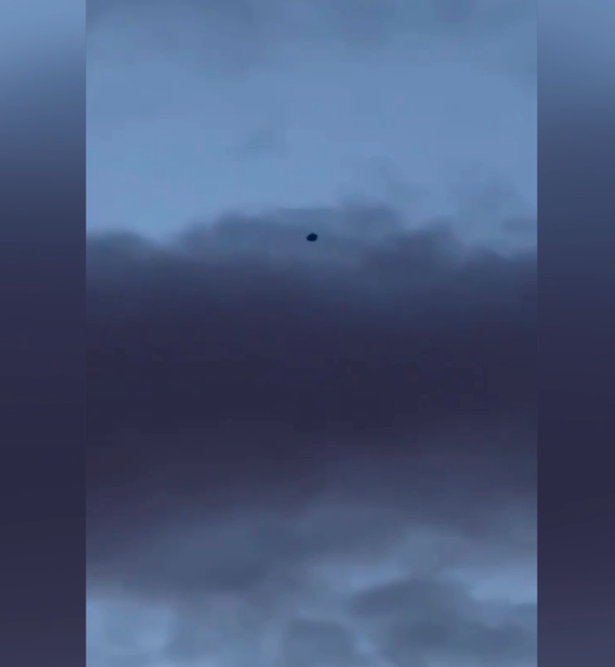The mysterious object appeared in the sky above Midlothian