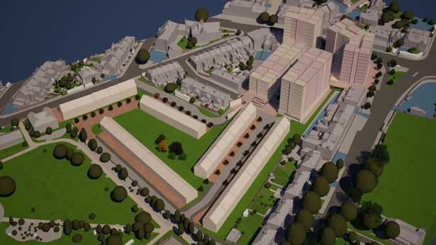 The new plans for Redcatch Quarter, on the site of the Broadwalk Shopping Centre in Knowle