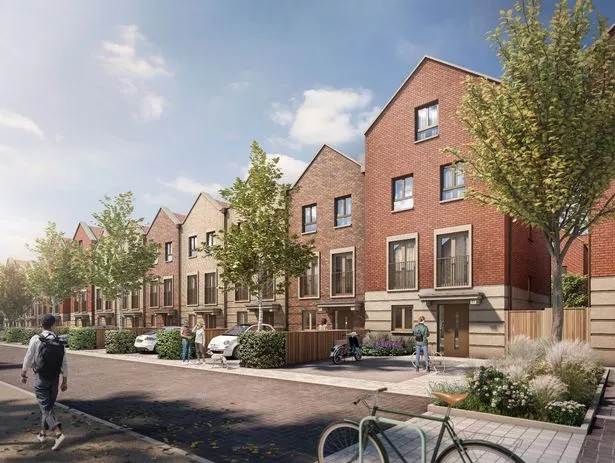 An artist's impression of part of the 106-home development on the Amerind Grove nursing home site at Raleigh Road in Southville