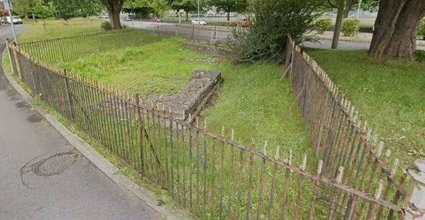 The small section of wall that used to be a Roman fort